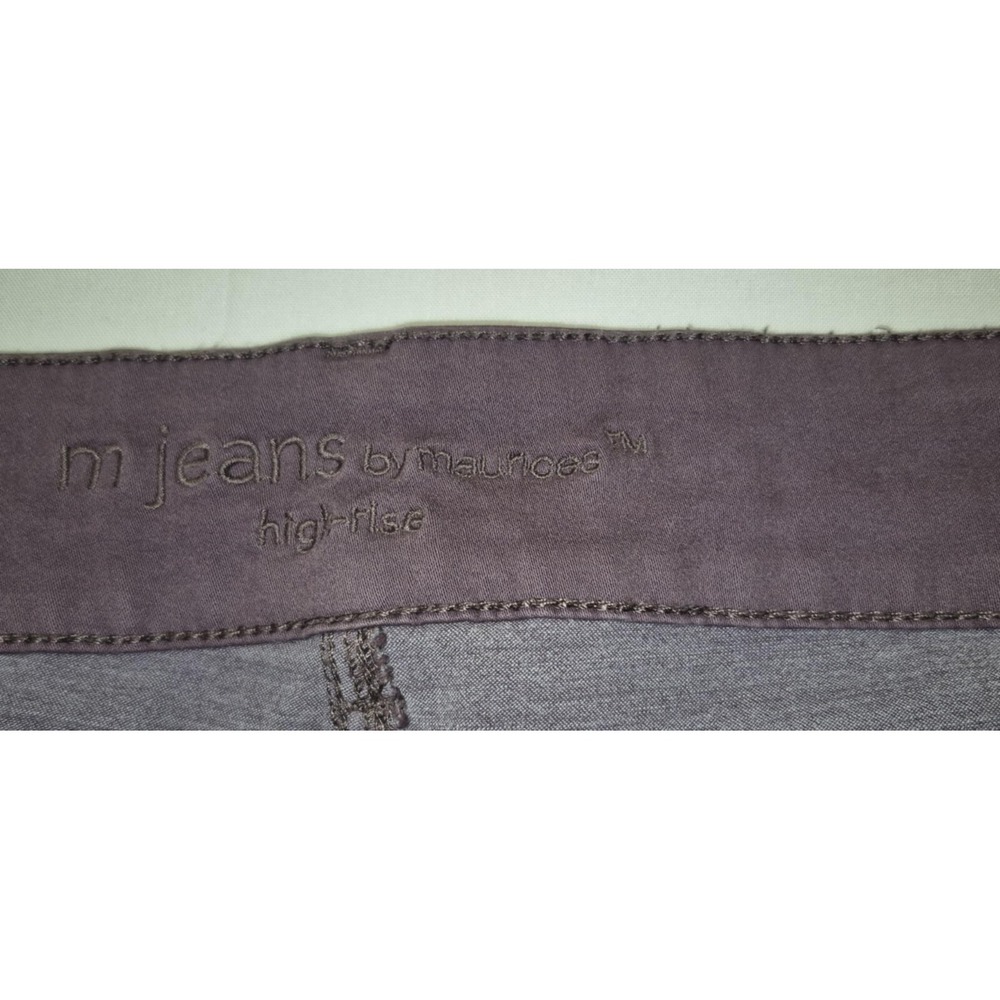 M jeans by Maurice plus size plum purple high rise women's‎ jeans, sz 24 - Picture 3 of 16